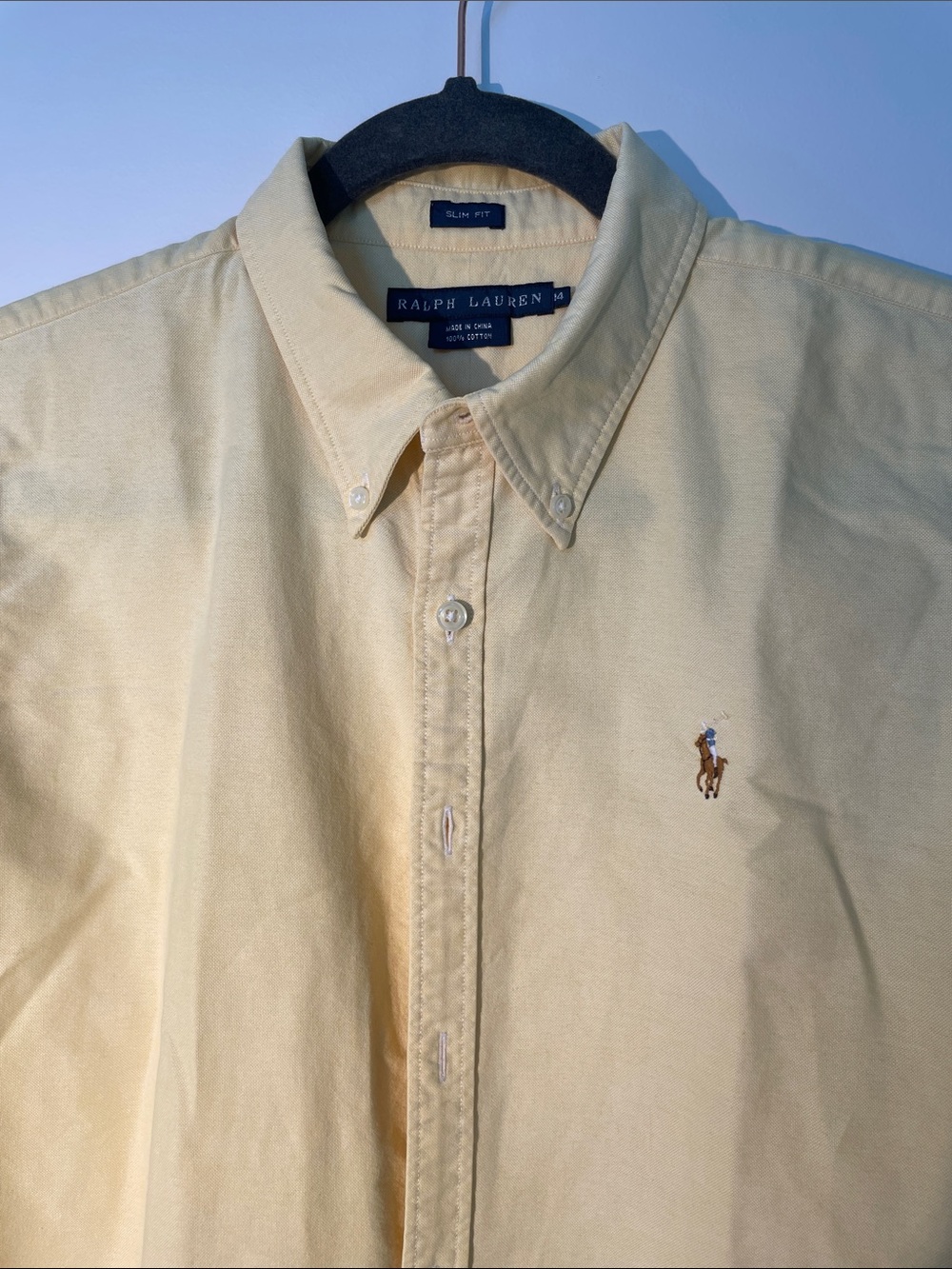 Ralph Lauren Yellow Button Down Shirt - Picture 4 of 6
